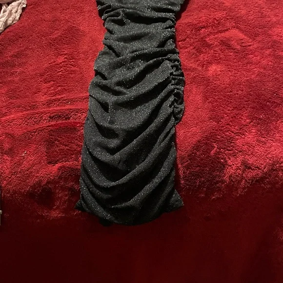 B Darlin Black Sparkle Dress - Picture 3 of 5